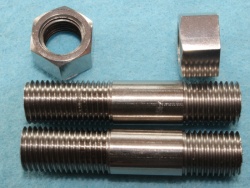 Norton Road Holder Feather Bed Bottom Yoke Studs nuts Stainless. 06-7661 06-7664